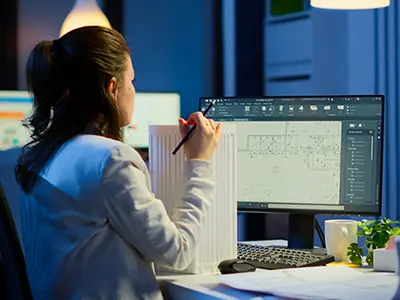 Students are creating Civil, Architecture, Interior & Mechanical Layouts in our AutoCAD Training Course in Ahmedabad.