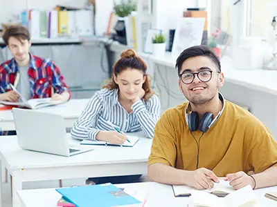 Adobe InDesign Course Students in Ahmedabad creating layout design, presentations, brochures, magazines & books.