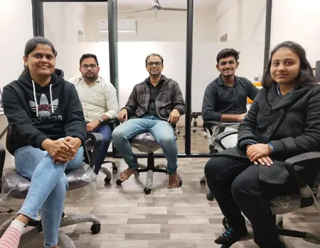 AutoCAD training course batch group photo at Nemi Designing Center, Ahmedabad.